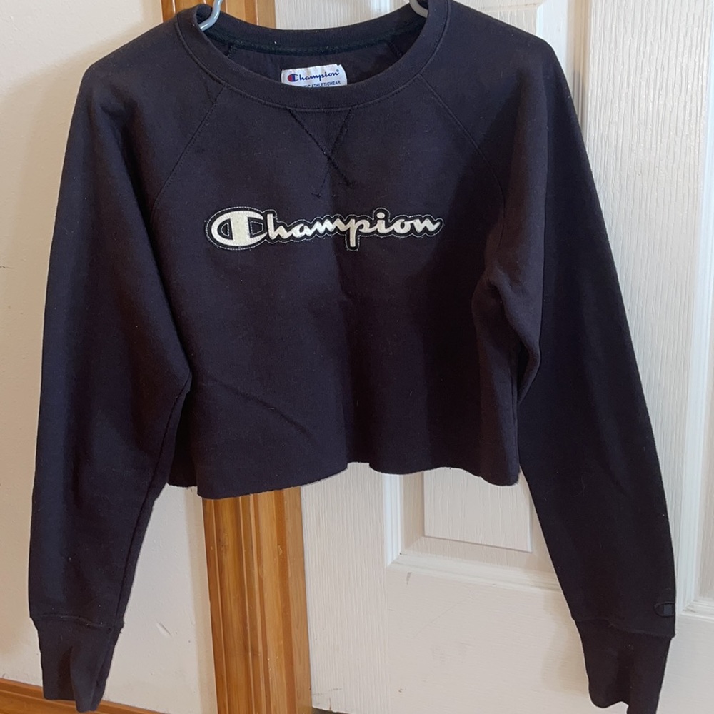 Cropped champion hoodie